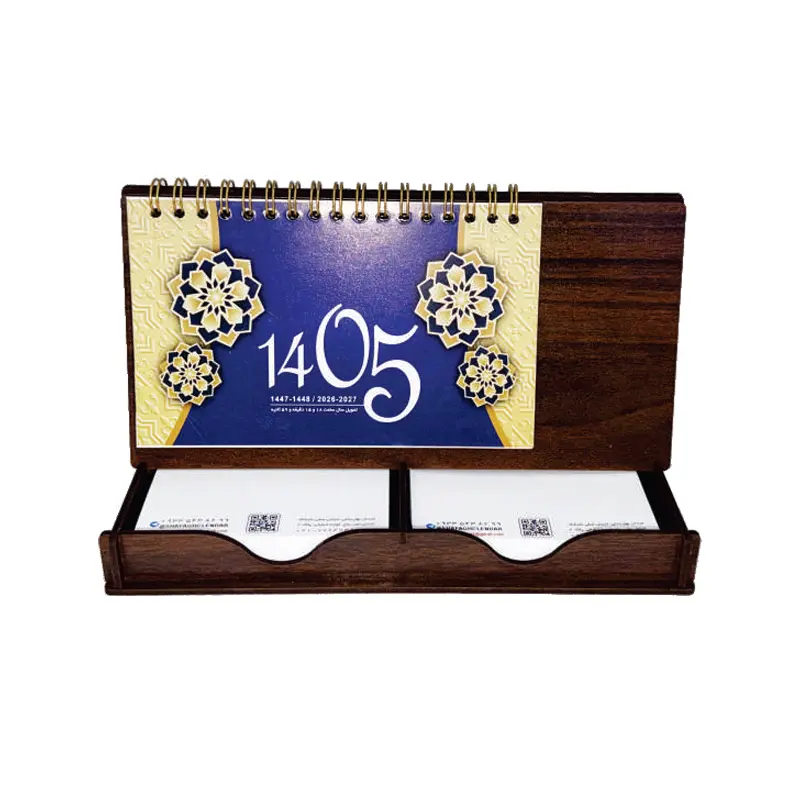 عکس اصلی تقویم رومیزي طرح گل سال 1405، کد 600